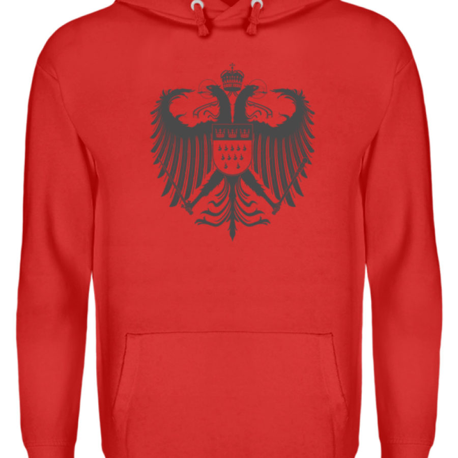 Kölner Wappen mit Adler in Dunkelgrau auf Hoodie – Bild 2