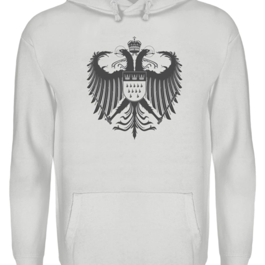 Kölner Wappen mit Adler in Dunkelgrau auf Hoodie – Bild 4