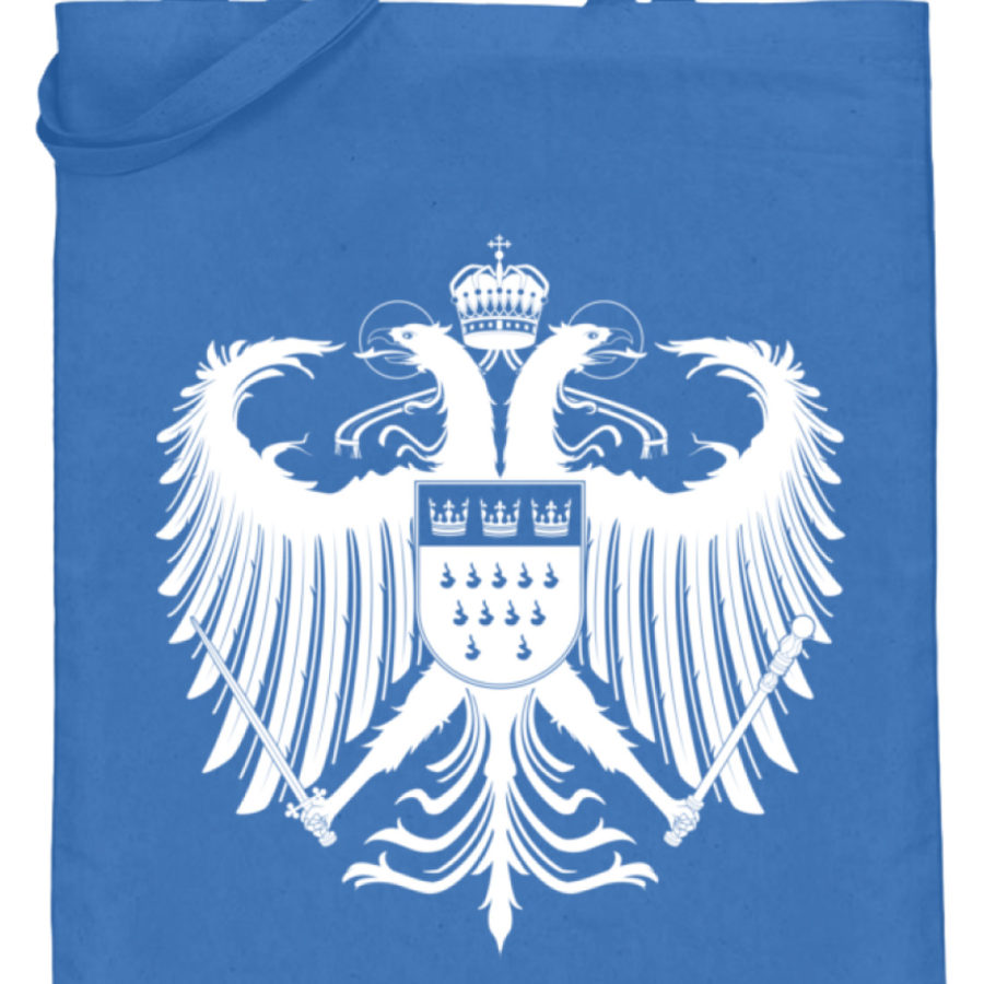 Kölner Wappen mit Adler in Weiß auf Baumwoll-Beutel – Bild 7