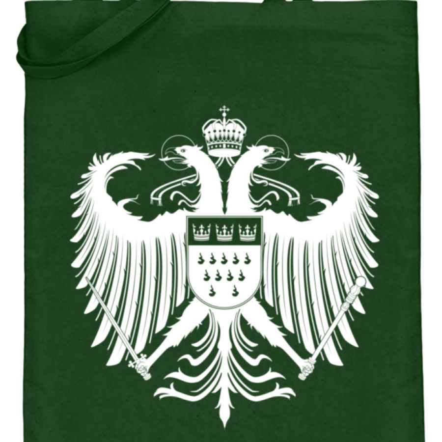 Kölner Wappen mit Adler in Weiß auf Baumwoll-Beutel – Bild 11