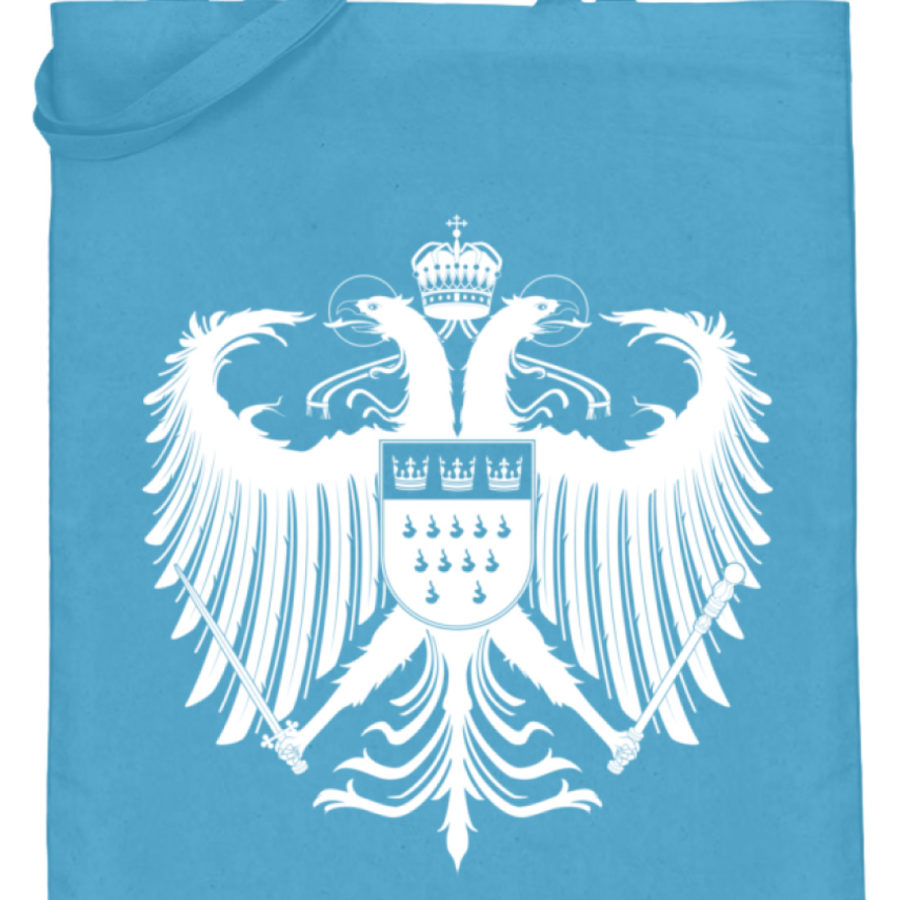 Kölner Wappen mit Adler in Weiß auf Baumwoll-Beutel – Bild 8