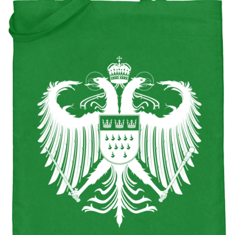 Kölner Wappen mit Adler in Weiß auf Baumwoll-Beutel – Bild 10