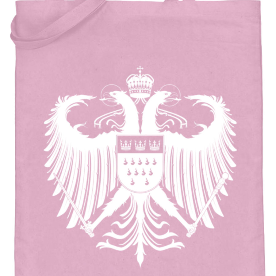 Kölner Wappen mit Adler in Weiß auf Baumwoll-Beutel – Bild 12