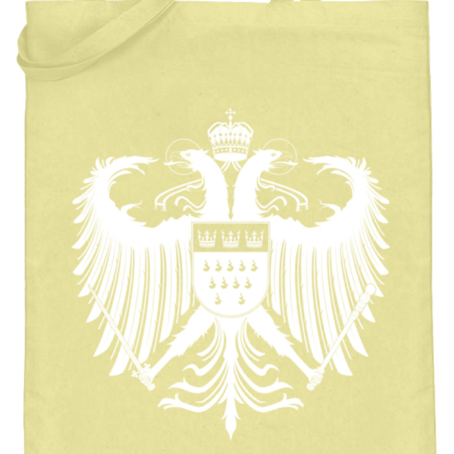 Kölner Wappen mit Adler in Weiß auf Baumwoll-Beutel – Bild 3