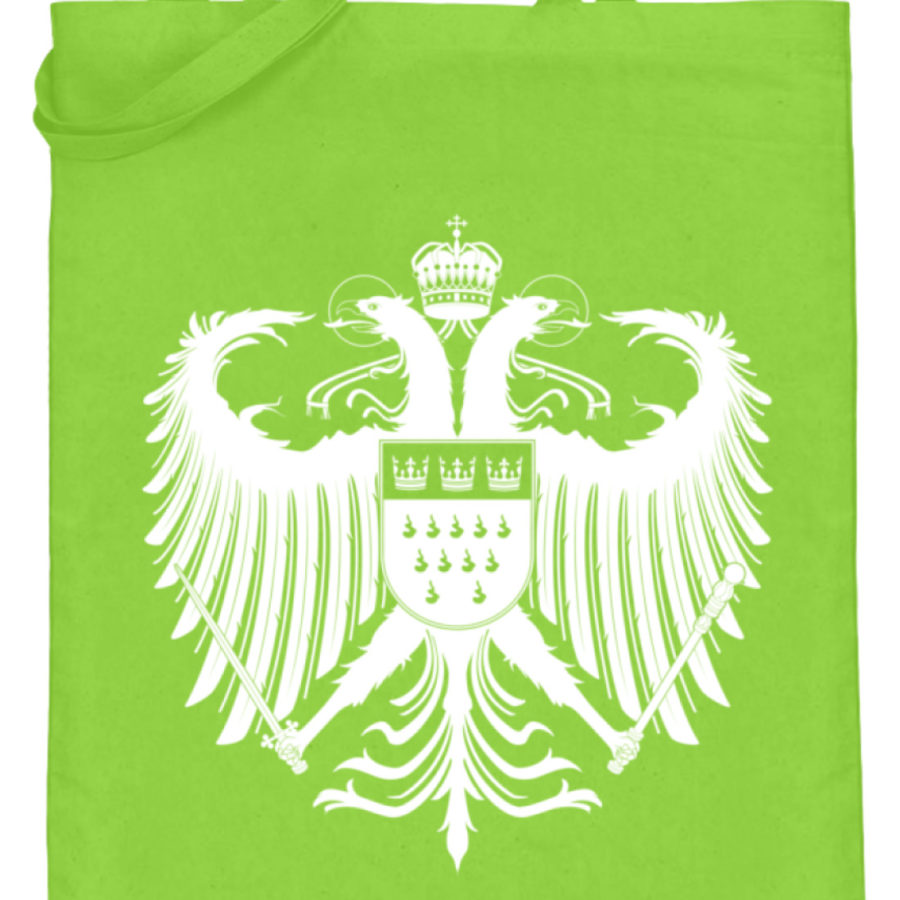 Kölner Wappen mit Adler in Weiß auf Baumwoll-Beutel – Bild 9