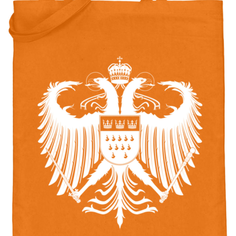 Kölner Wappen mit Adler in Weiß auf Baumwoll-Beutel – Bild 5