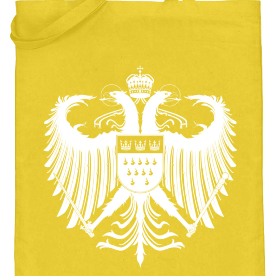 Kölner Wappen mit Adler in Weiß auf Baumwoll-Beutel – Bild 4
