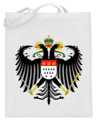 Kölner Wappen mit Adler auf Baumwoll-Beutel