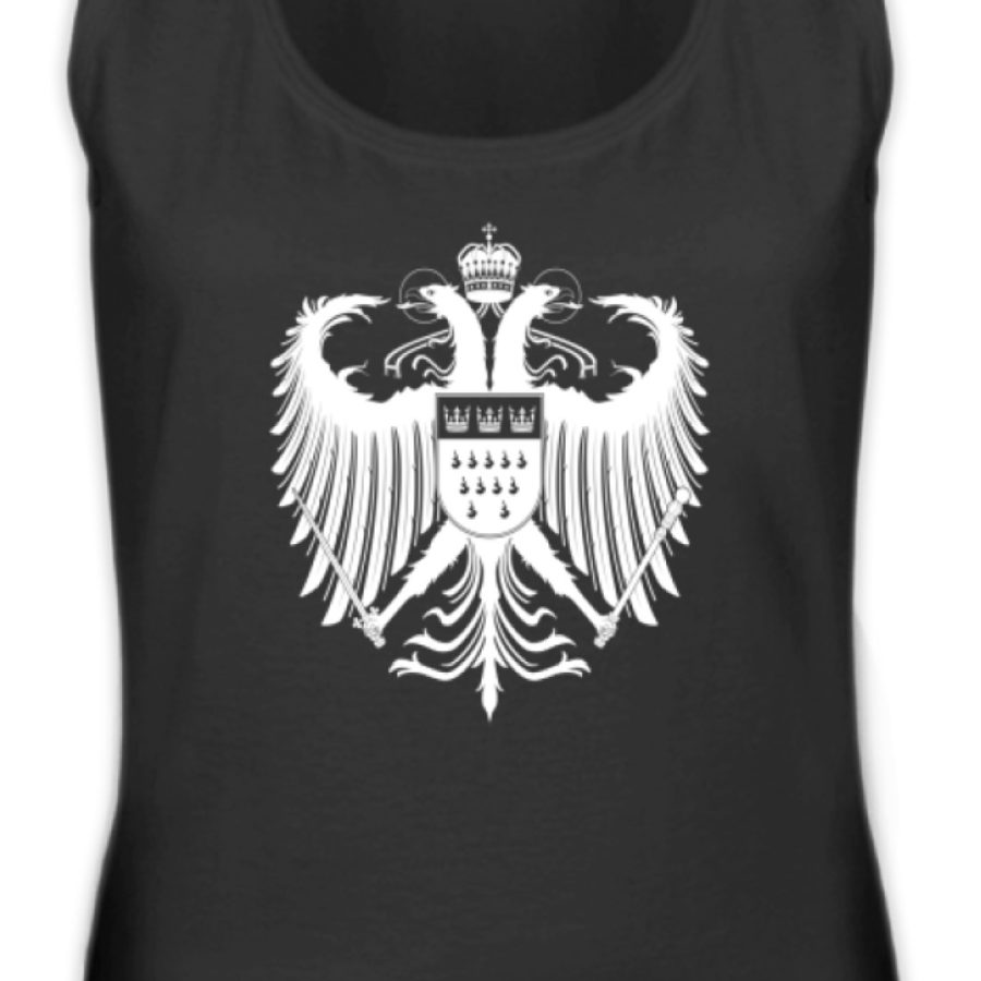 Kölner Wappen mit Adler in Weiß auf Damen Tanktop – Bild 2
