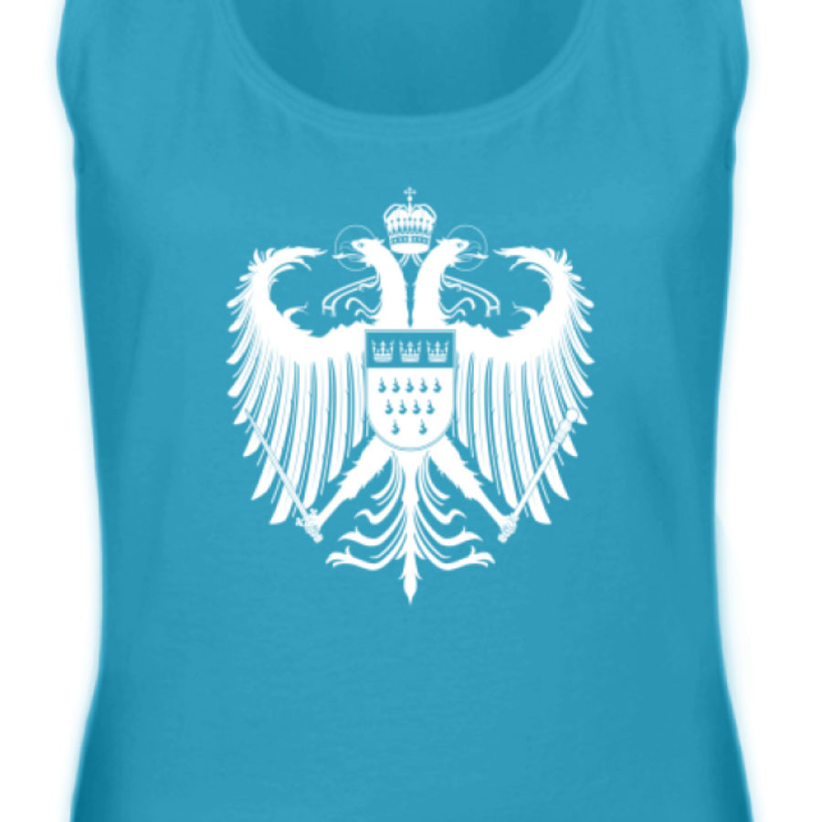 Kölner Wappen mit Adler in Weiß auf Damen Tanktop – Bild 8