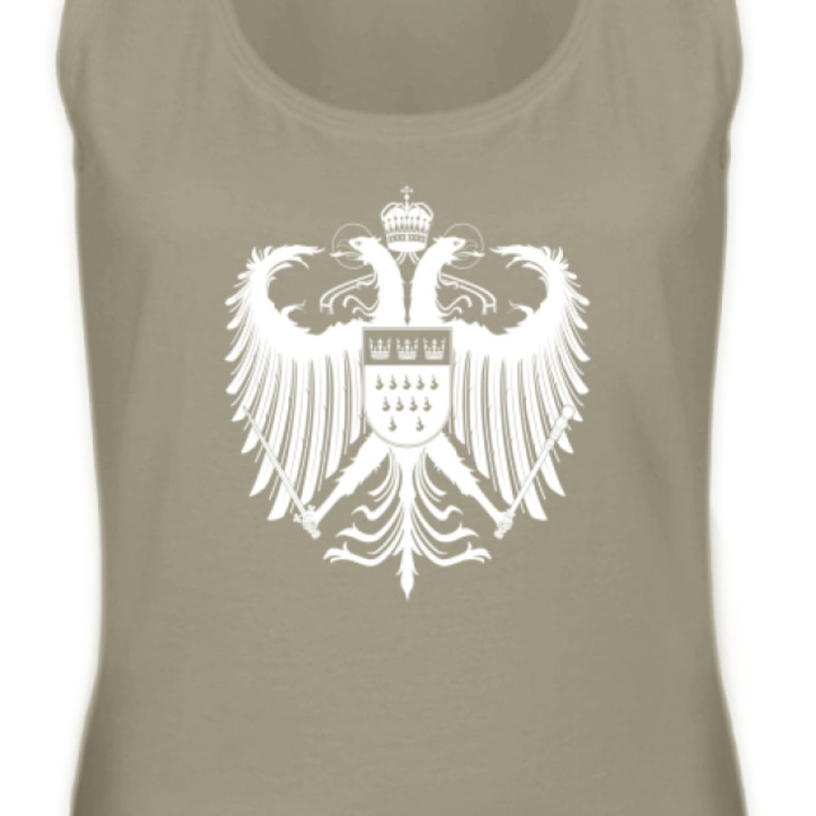 Kölner Wappen mit Adler in Weiß auf Damen Tanktop – Bild 3