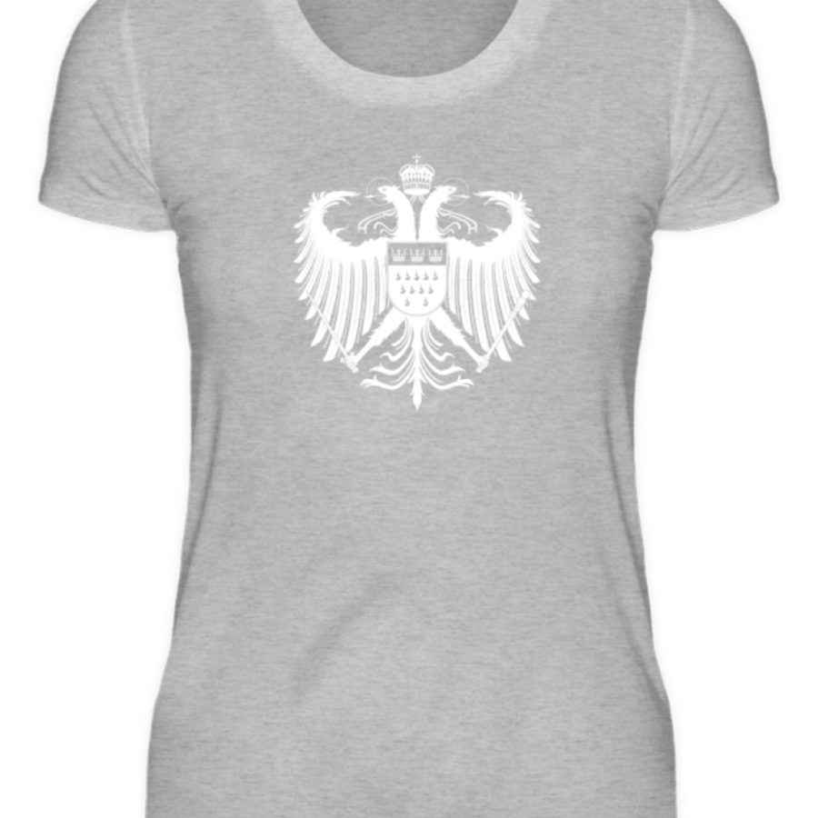 Kölner Wappen mit Adler in Weiß auf Damen T-Shirt - Basic – Bild 2
