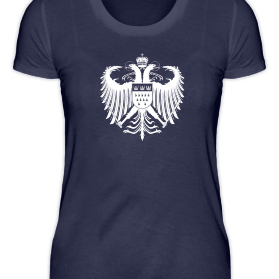 Kölner Wappen mit Adler in Weiß auf Damen T-Shirt (Premium) – Bild 9