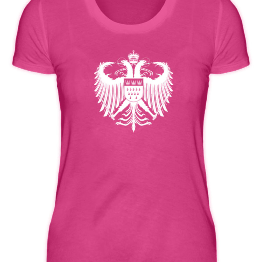 Kölner Wappen mit Adler in Weiß auf Damen T-Shirt (Premium) – Bild 17