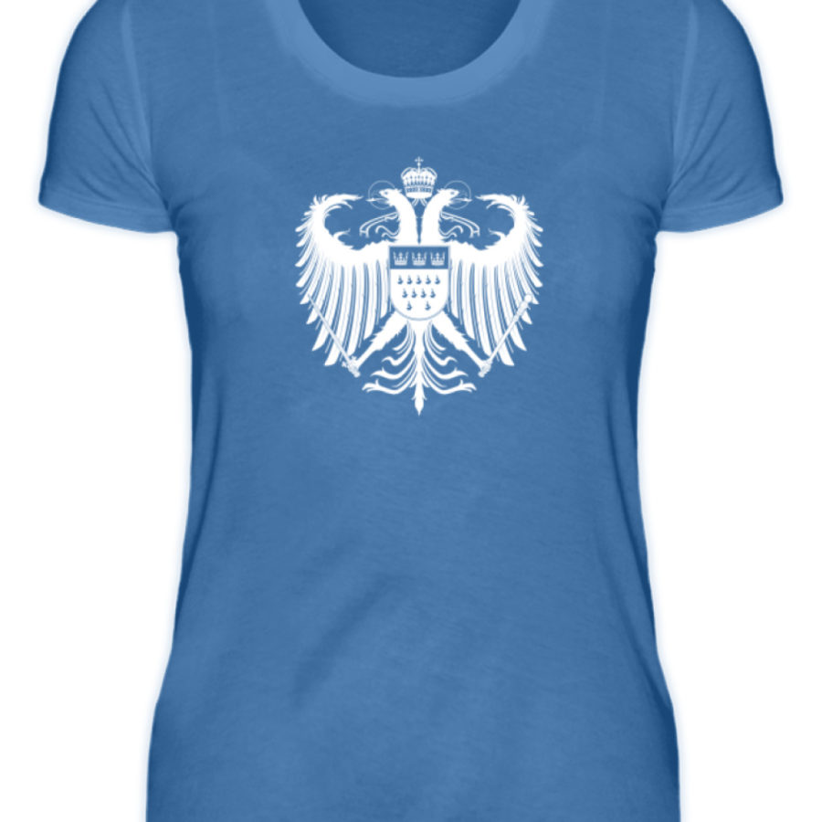 Kölner Wappen mit Adler in Weiß auf Damen T-Shirt (Premium) – Bild 13
