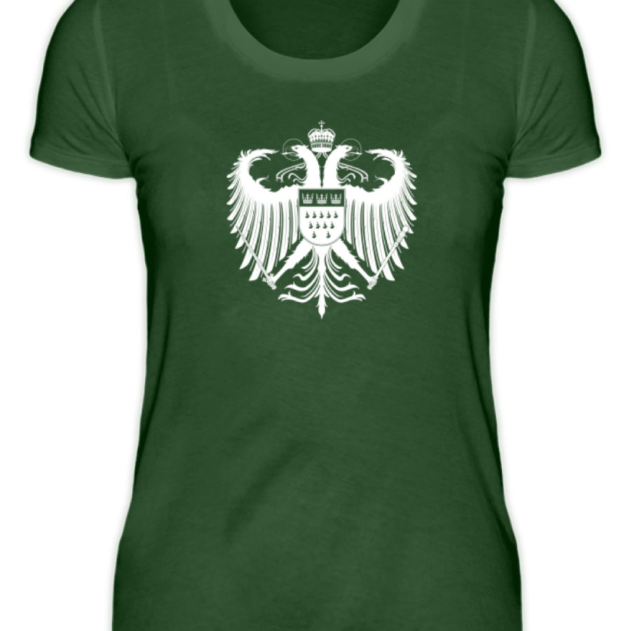 Kölner Wappen mit Adler in Weiß auf Damen T-Shirt (Premium) – Bild 15