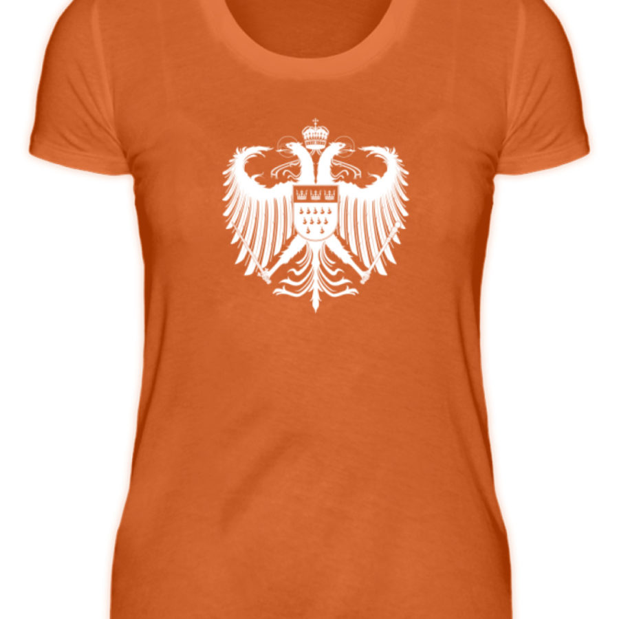 Kölner Wappen mit Adler in Weiß auf Damen T-Shirt (Premium) – Bild 7
