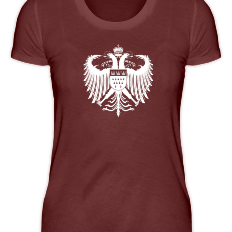 Kölner Wappen mit Adler in Weiß auf Damen T-Shirt (Premium) – Bild 8