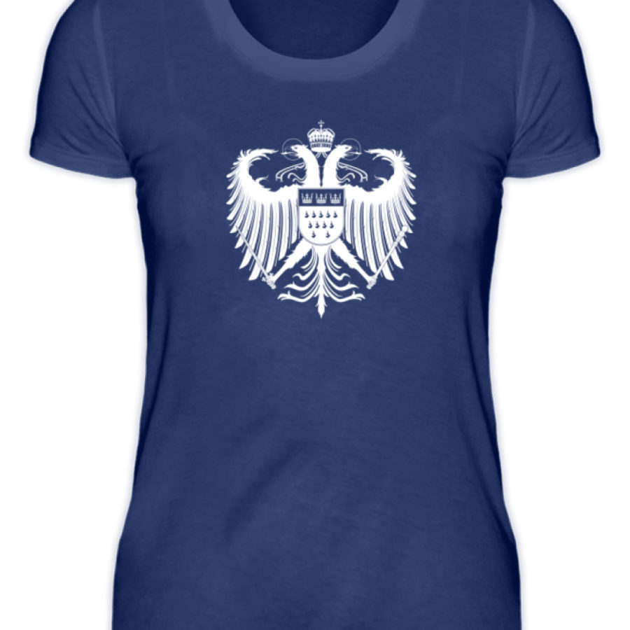 Kölner Wappen mit Adler in Weiß auf Damen T-Shirt (Organic) – Bild 6