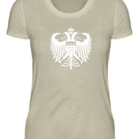 Kölner Wappen mit Adler in Weiß auf Damen T-Shirt (Organic)