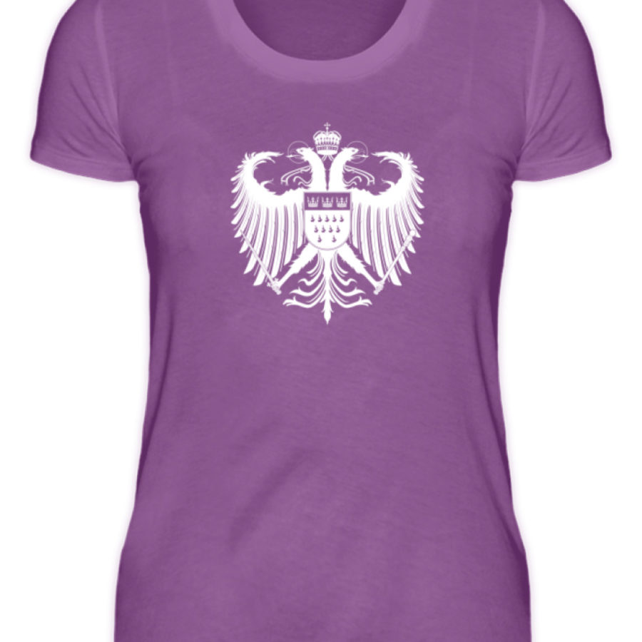 Kölner Wappen mit Adler in Weiß auf Damen T-Shirt (Organic) – Bild 9