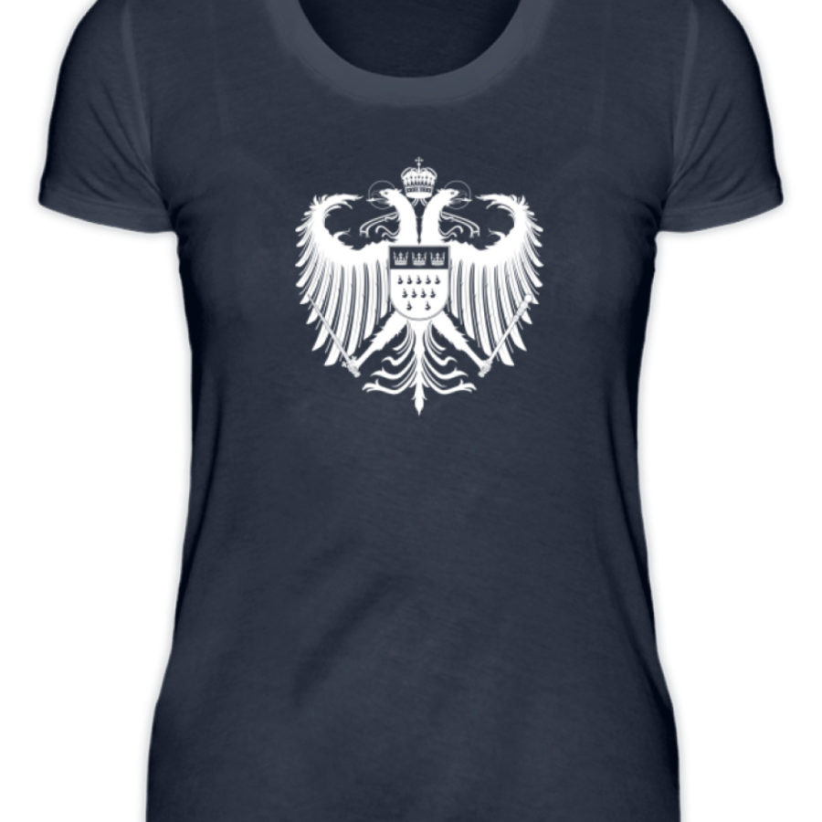 Kölner Wappen mit Adler in Weiß auf Damen T-Shirt (Organic) – Bild 5