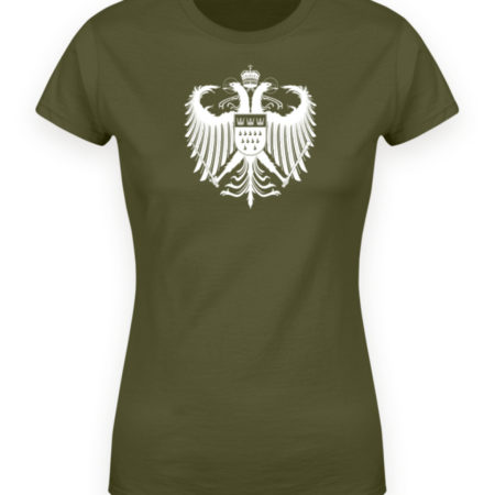 Kölner Wappen mit Adler in Weiß auf Damen T-Shirt - Organic (Premium)