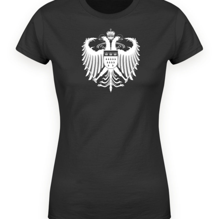 Kölner Wappen mit Adler in Weiß auf Damen T-Shirt - Organic (Premium) – Bild 4