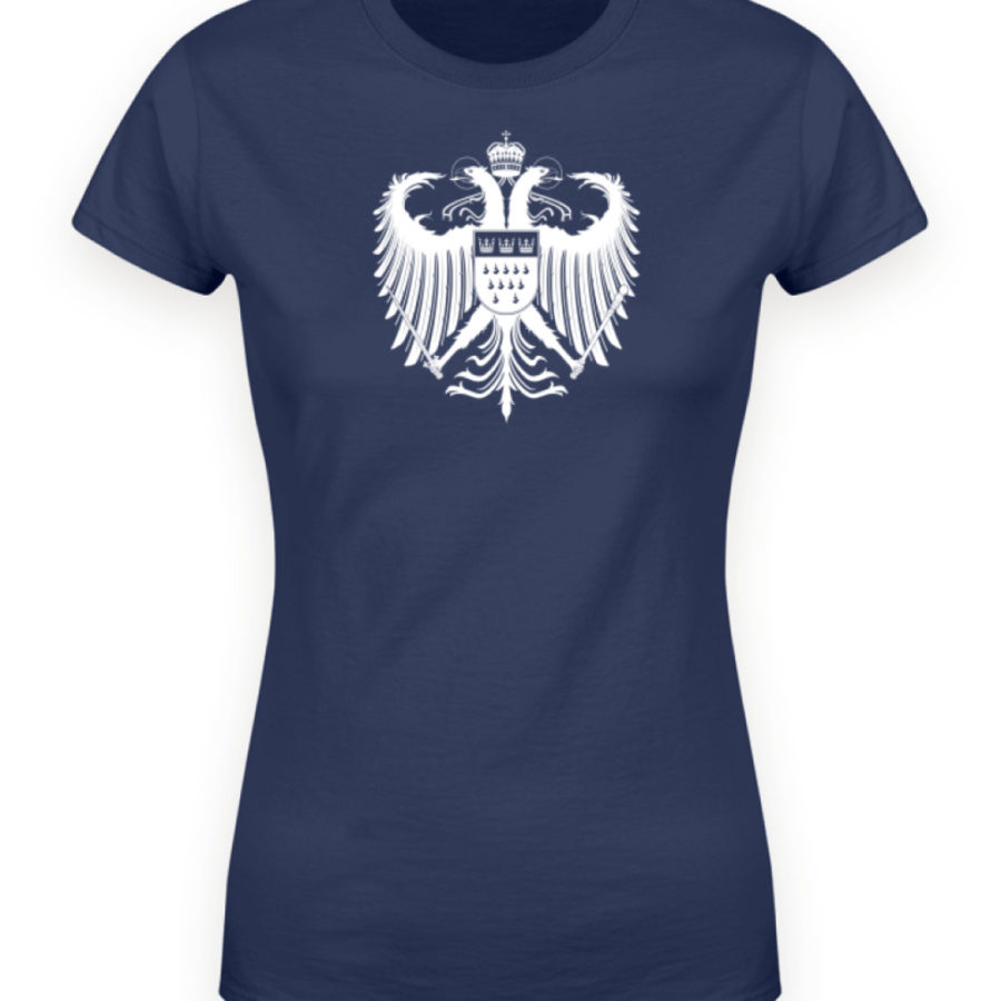 Kölner Wappen mit Adler in Weiß auf Damen T-Shirt - Organic (Premium) – Bild 5