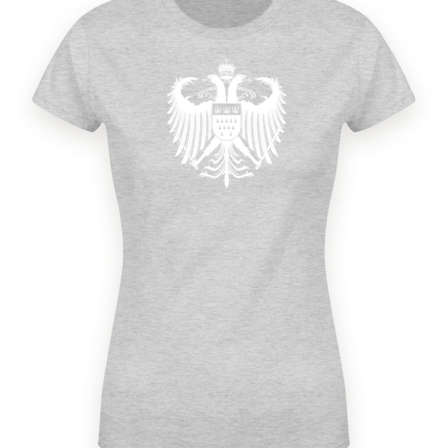 Kölner Wappen mit Adler in Weiß auf Damen T-Shirt - Organic (Premium) – Bild 2