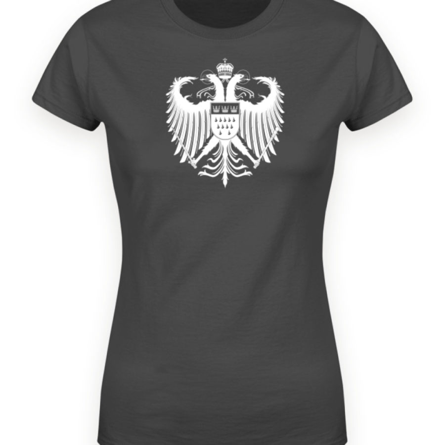 Kölner Wappen mit Adler in Weiß auf Damen T-Shirt - Organic (Premium) – Bild 3