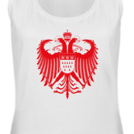 Kölner Wappen mit Adler in Rot auf Damen Tanktop