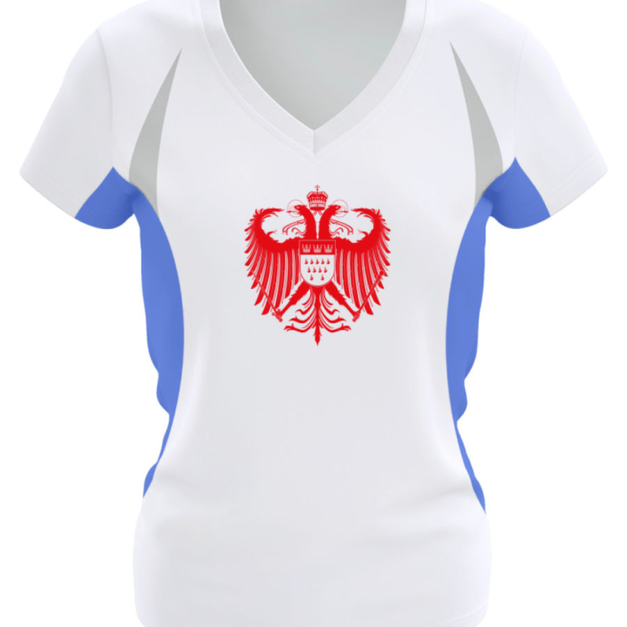 Kölner Wappen mit Adler in Rot auf Damen Sport- & Laufshirt – Bild 3