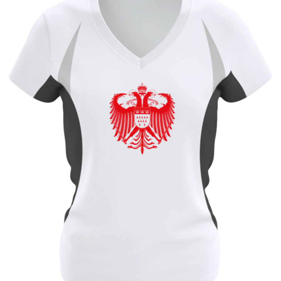 Kölner Wappen mit Adler in Rot auf Damen Sport- & Laufshirt – Bild 2