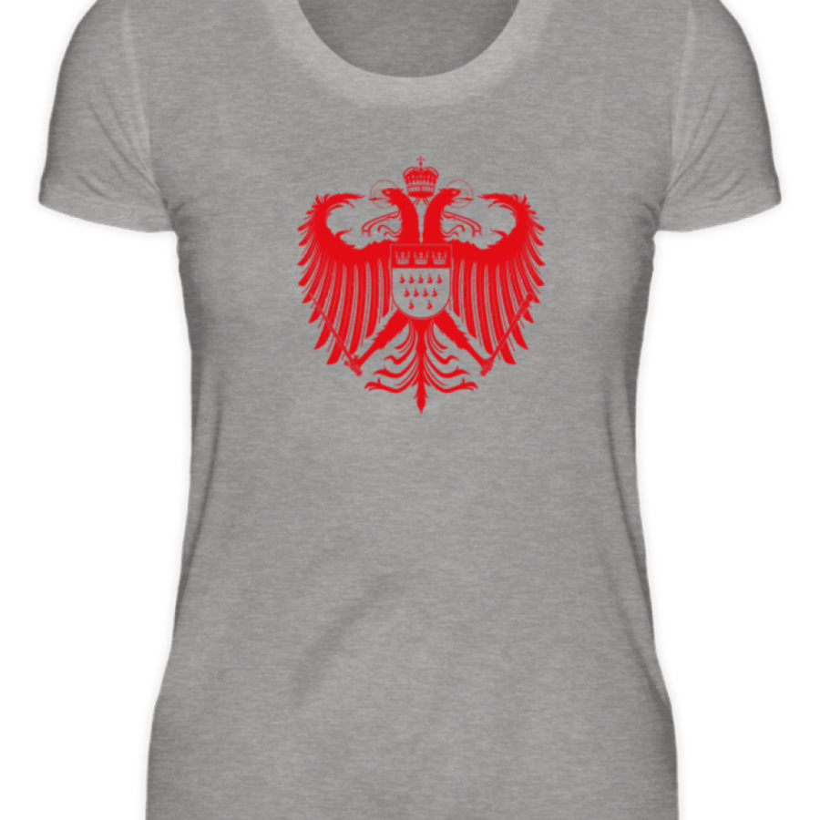 Kölner Wappen mit Adler in Rot auf Damen T-Shirt (Premium) – Bild 2