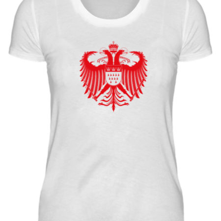 Kölner Wappen mit Adler in Rot auf Damen T-Shirt (Premium)