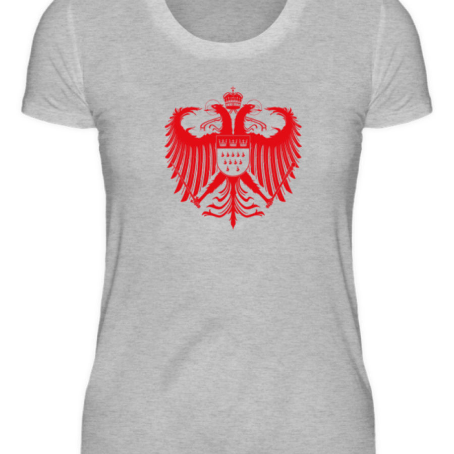 Kölner Wappen mit Adler in Rot auf Damen T-Shirt (Organic) – Bild 2