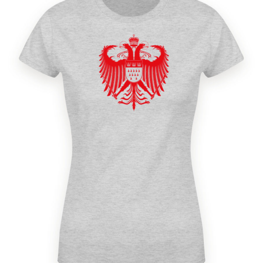 Kölner Wappen mit Adler in Rot auf Damen T-Shirt (Organic-Premium) – Bild 2