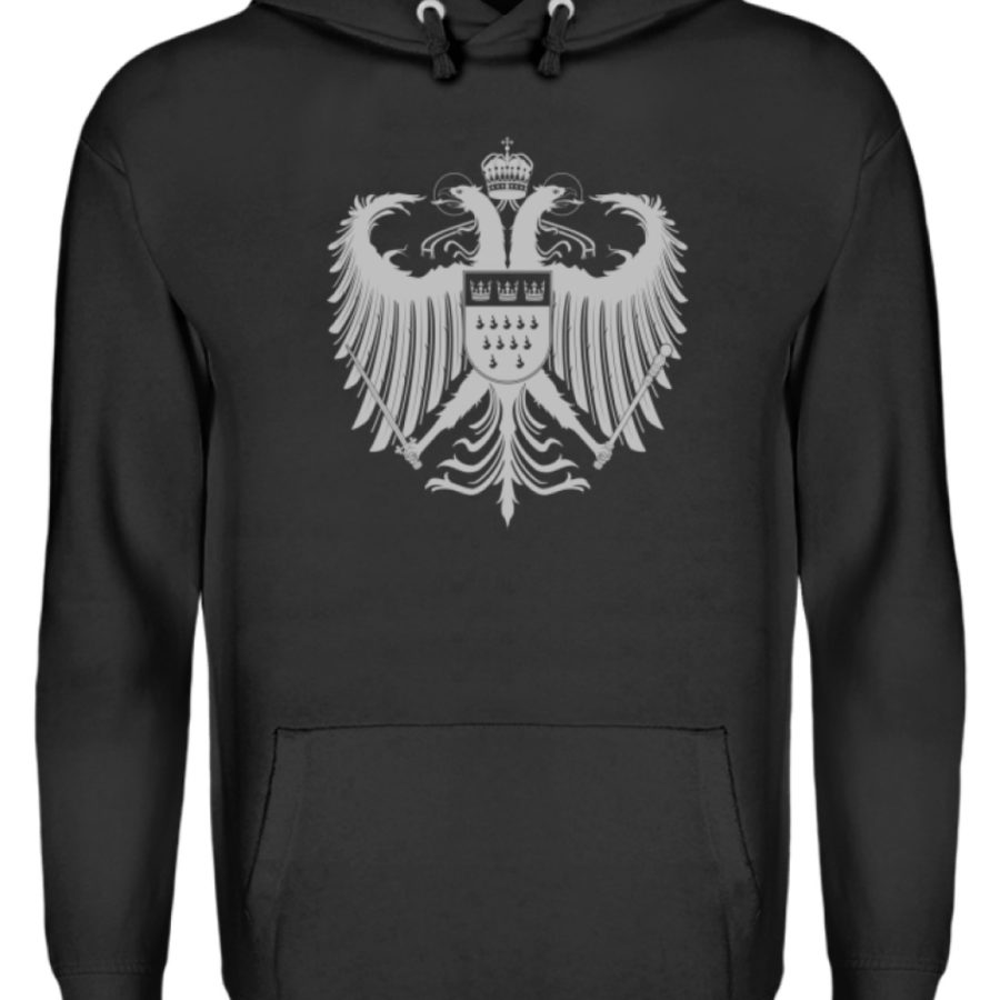 Kölner Wappen mit Adler in Hellgrau auf Hoodie – Bild 4