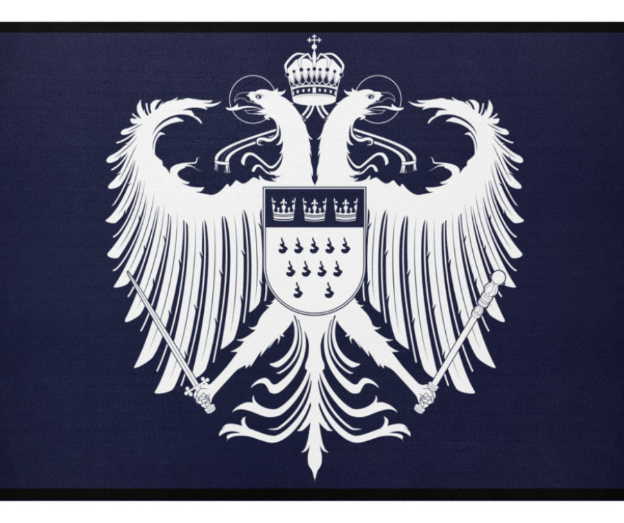 Kölner Wappen mit Adler in Weiß auf Fußmatte – Bild 7