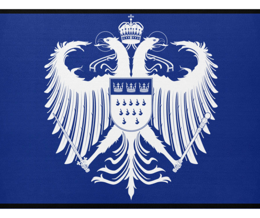 Kölner Wappen mit Adler in Weiß auf Fußmatte – Bild 8