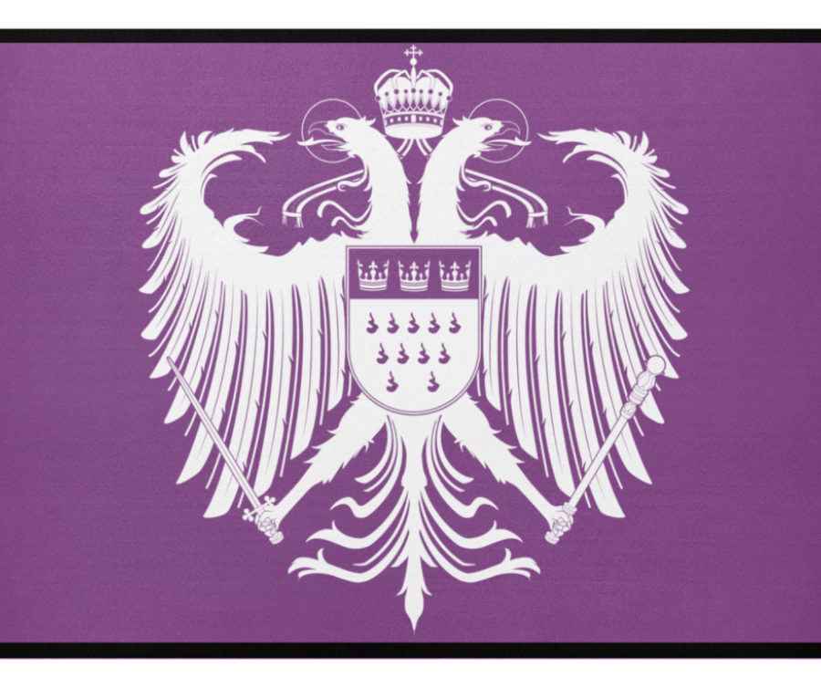 Kölner Wappen mit Adler in Weiß auf Fußmatte – Bild 12