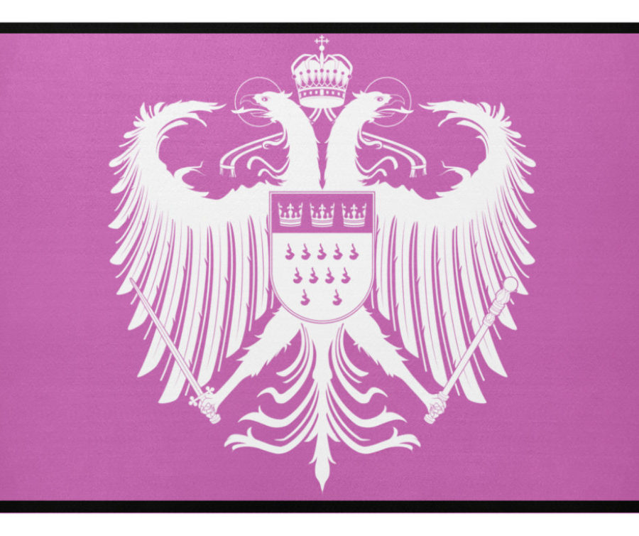 Kölner Wappen mit Adler in Weiß auf Fußmatte – Bild 11