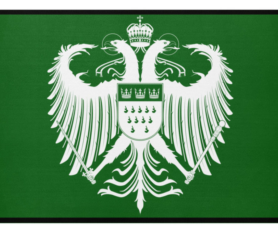 Kölner Wappen mit Adler in Weiß auf Fußmatte – Bild 9