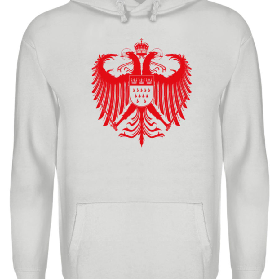 Kölner Wappen mit Adler in Rot auf Hoodie – Bild 3