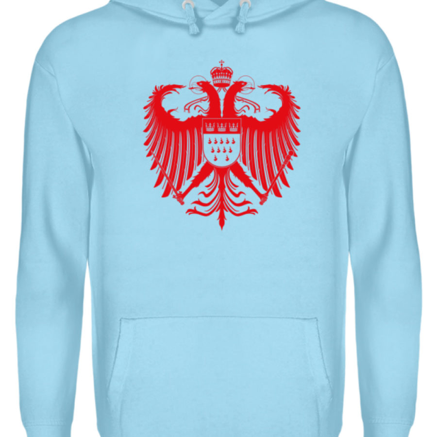 Kölner Wappen mit Adler in Rot auf Hoodie – Bild 6