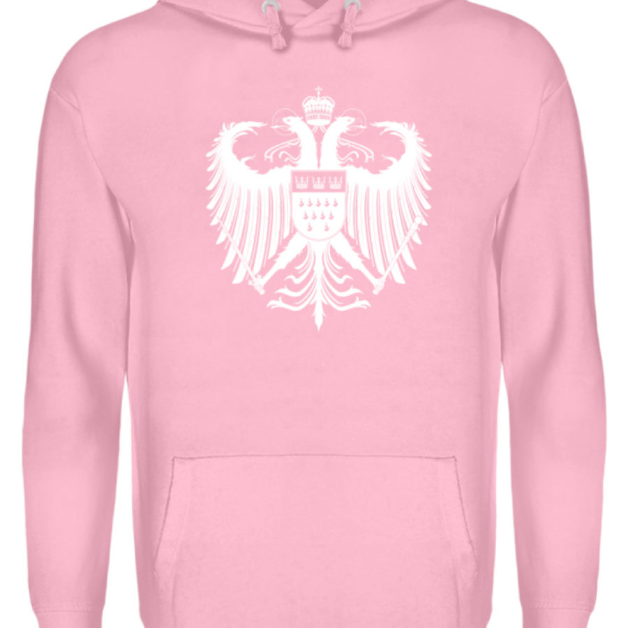 Kölner Wappen mit Adler in Weiß auf Hoodie – Bild 17