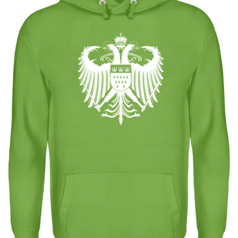 Kölner Wappen mit Adler in Weiß auf Hoodie – Bild 15