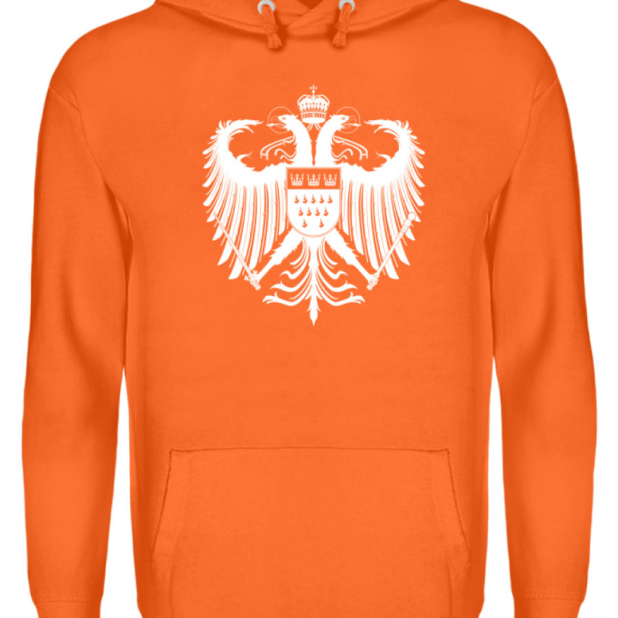 Kölner Wappen mit Adler in Weiß auf Hoodie – Bild 9