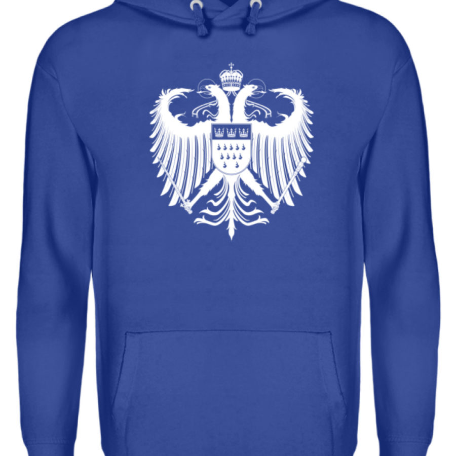 Kölner Wappen mit Adler in Weiß auf Hoodie – Bild 13
